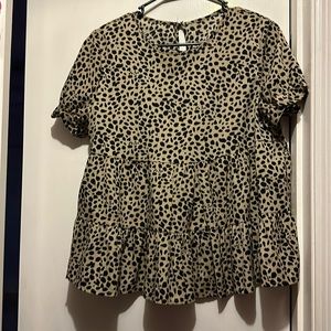 leopard print blouse